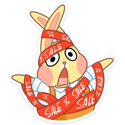 Yellow Rabbit - Sticker 3