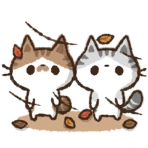 貓咪Kohama＆Koeri的秋天貼圖 (萬聖節) (2) - Sticker 3