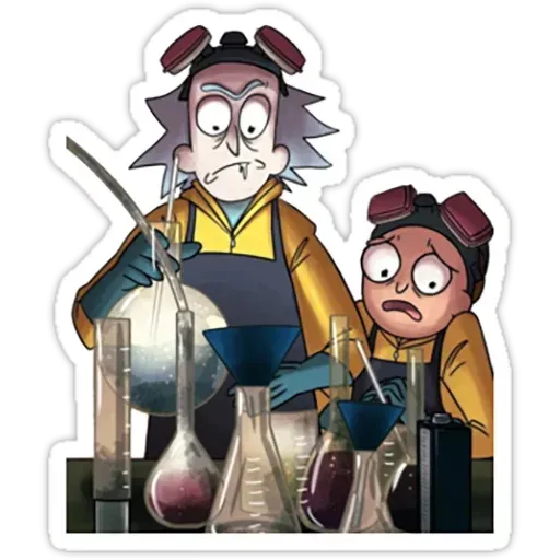 Rick & Morty 1- Sticker