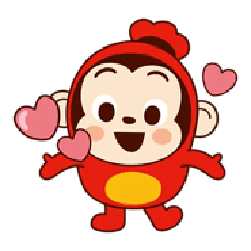 Sausage Monkey! Lovely Cocomong 2- Sticker
