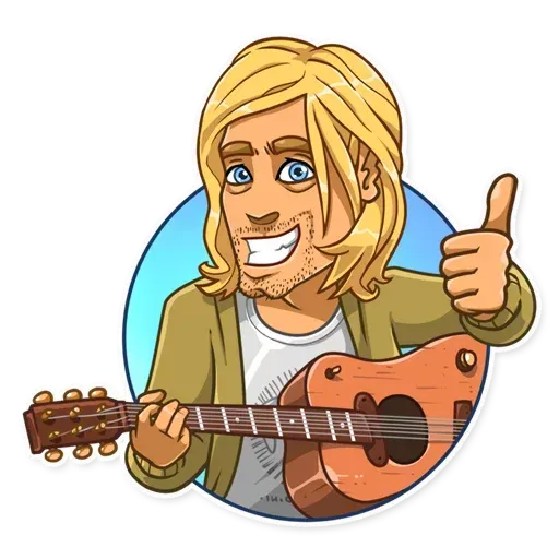 Kurt Cobain - Sticker 3
