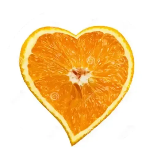 orange hearts2 - Sticker