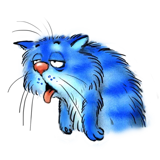 Blue Cat - Sticker 8