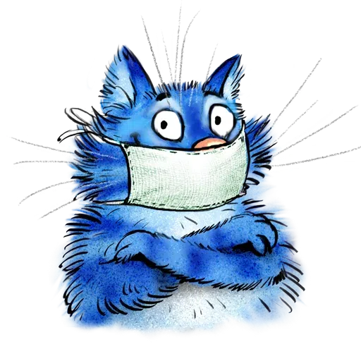 Blue Cat - Sticker 2