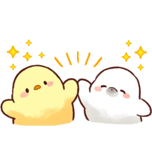 Soft and Cute Chick 3- Sticker