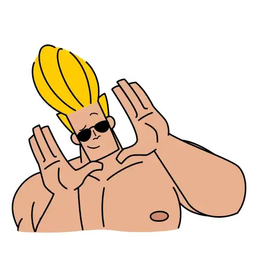 Johnny Bravo - Sticker 8