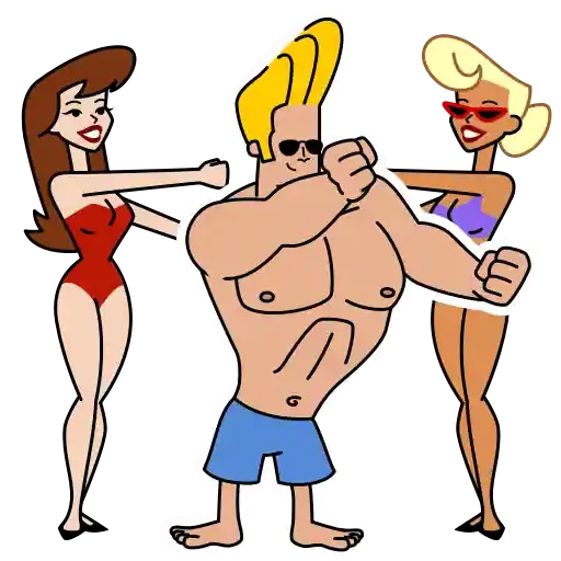 Johnny Bravo - Sticker 7