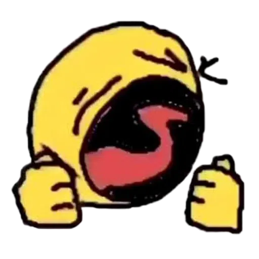 Sad cursed emoji Sticker for Sale by pandazo