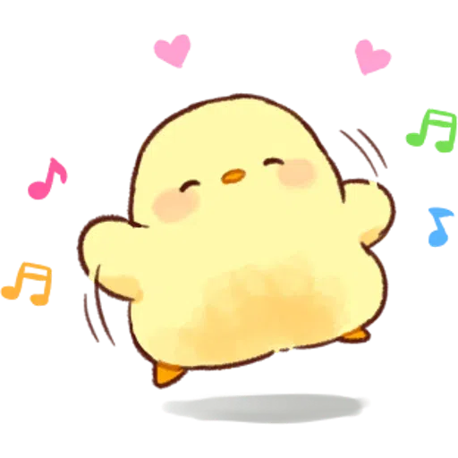 soft and cute chick 04- Sticker